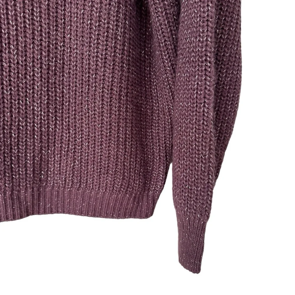 Don't Ask Why, Made In Italy, V Neck Long Sleeve Sweater, Cranberry, OS